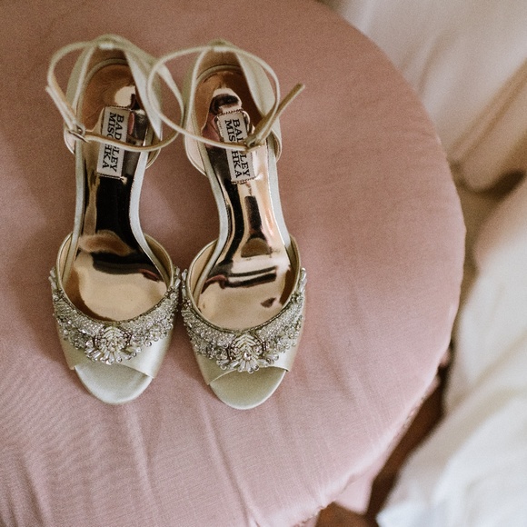 Badgley Mischka Shoes - Bagdley Mischka Satin Wedges